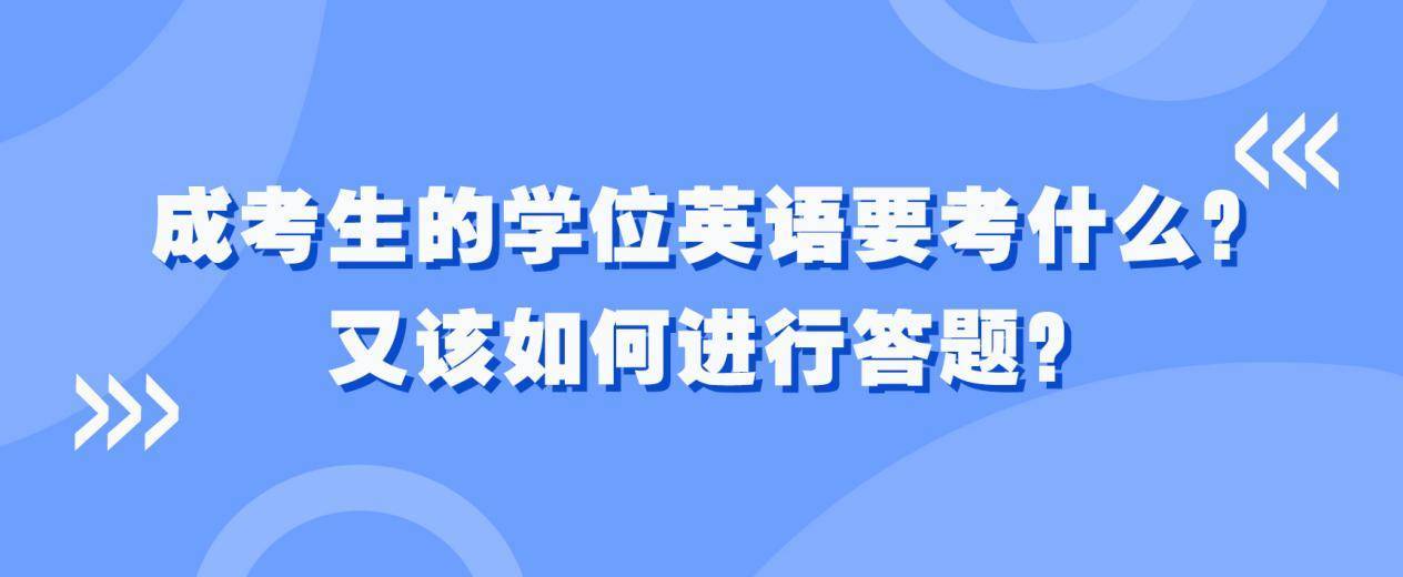 成人本科学士学位英语考试