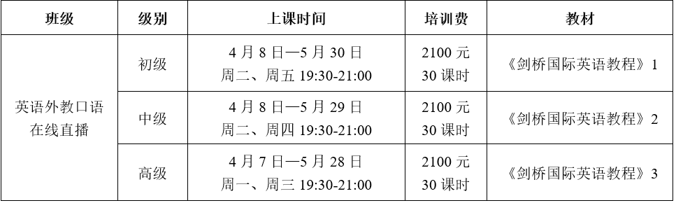 北京找英语外教一对一面授