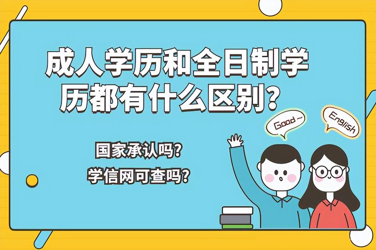 成人学历和全日制学历的区别缩略图